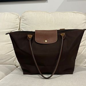 Brown Le Pilage Longchamp Tote